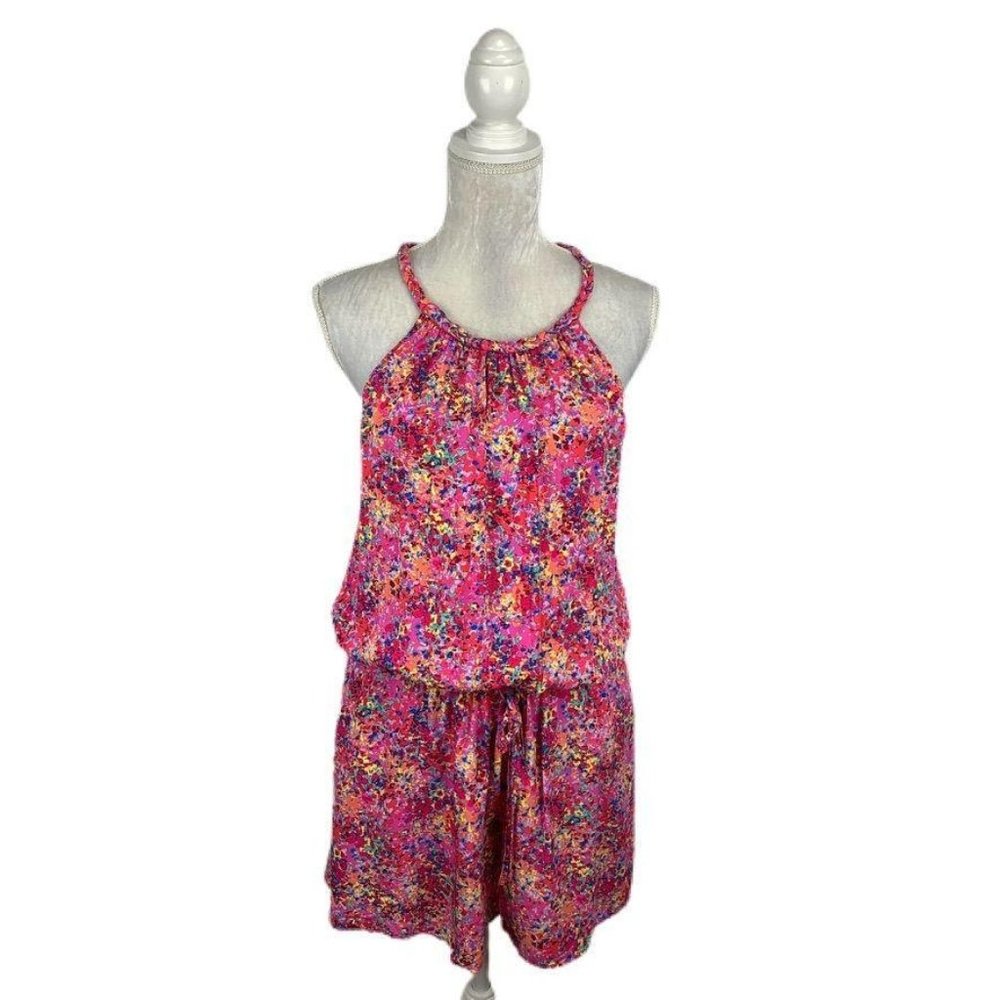 GAP Confetti‎ Print Romper Braided Halter Neck M